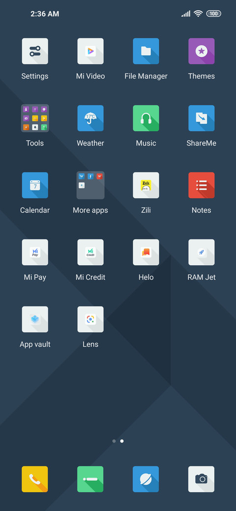 Geometric screenshot