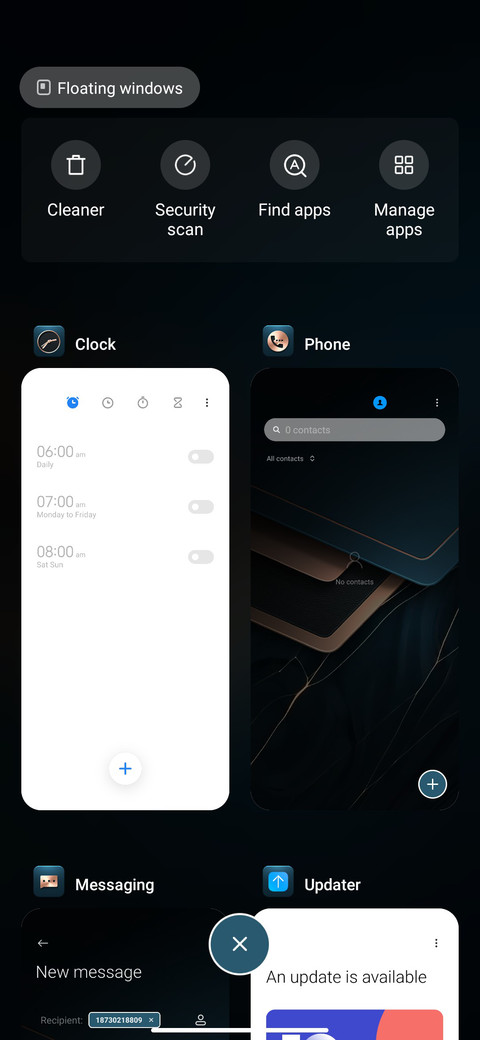 Business blue screenshot