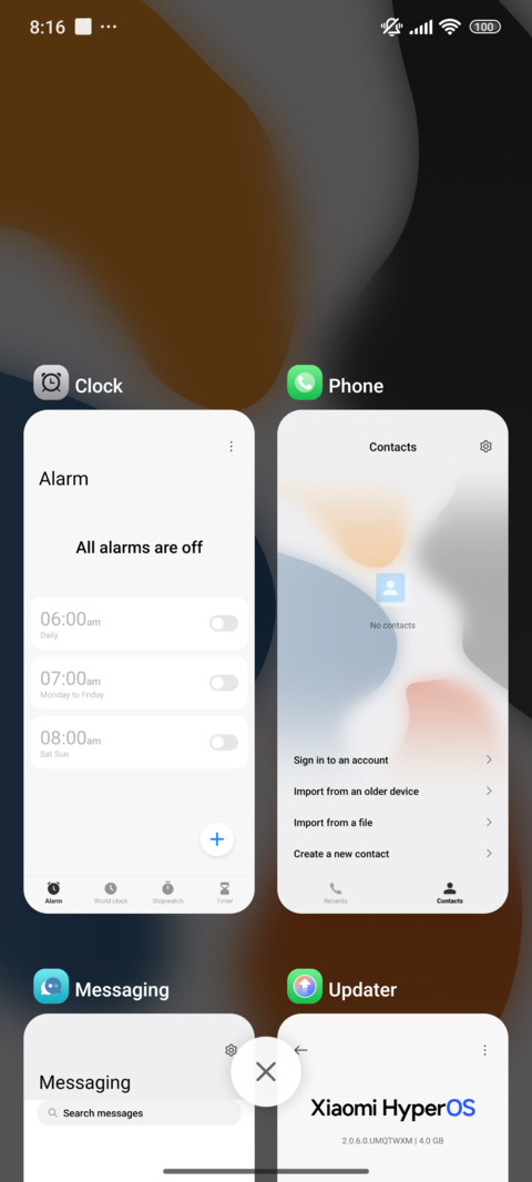 Warm Cool Gradient screenshot