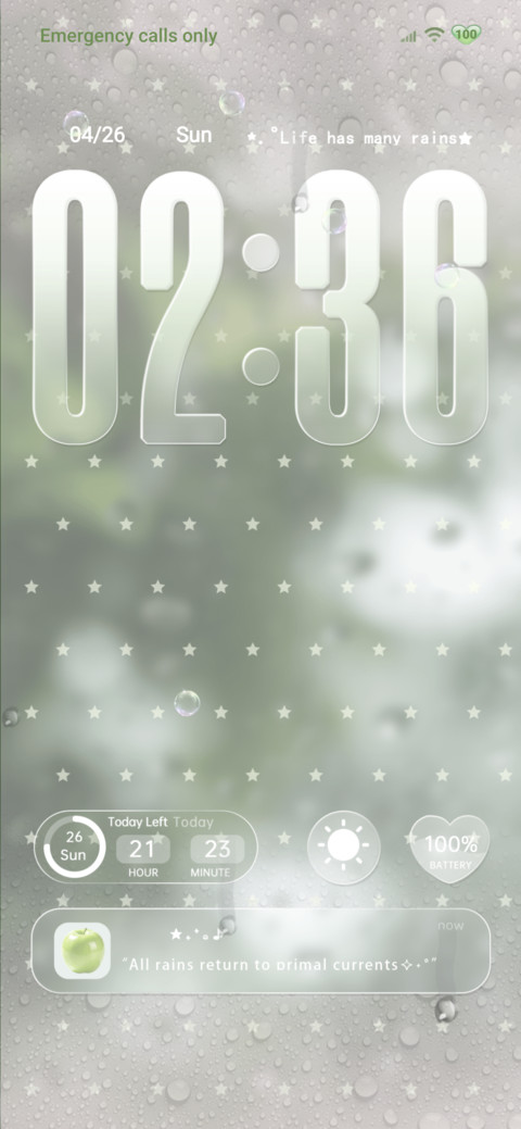 Custom Lucky rain screenshot