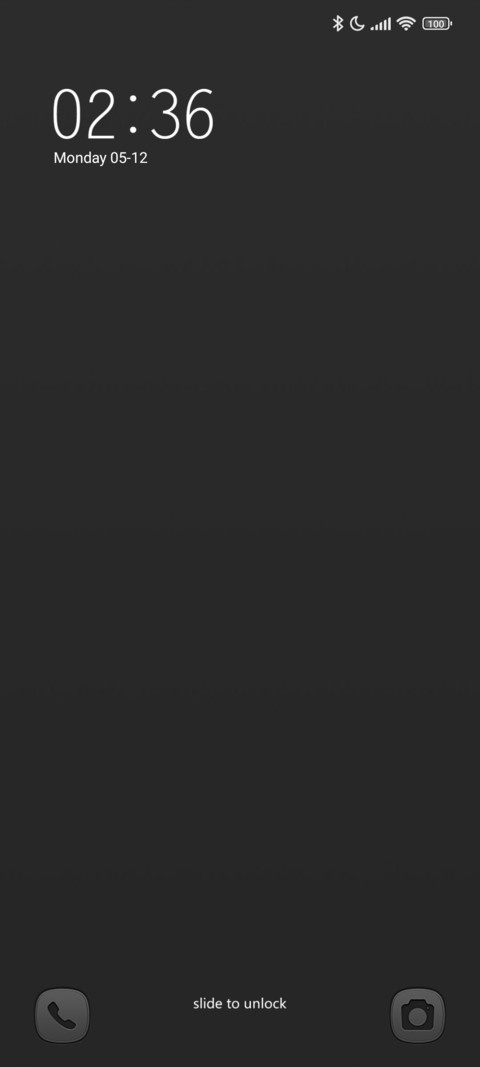 Advanced black screenshot