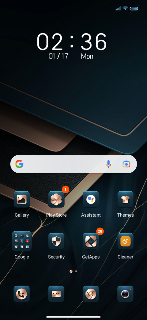 Business blue screenshot