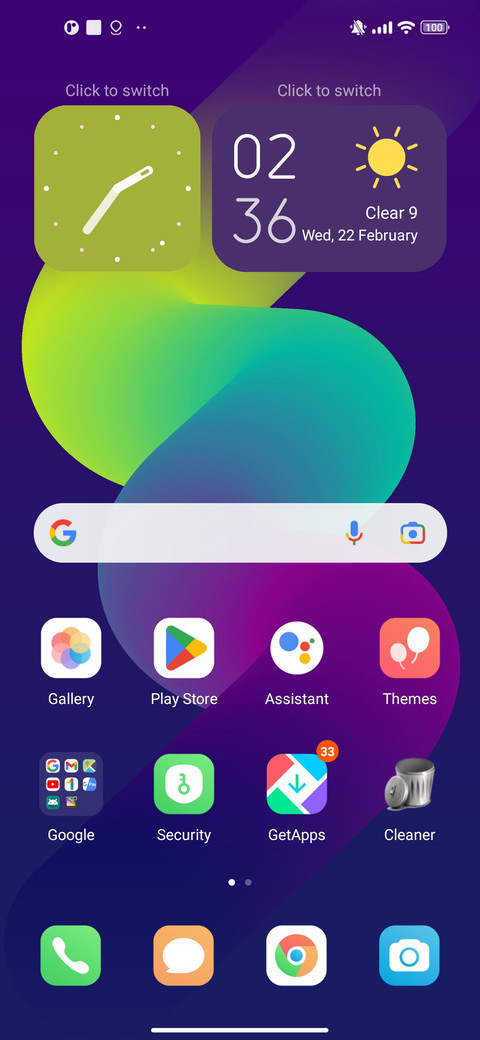Fire Blue Theme screenshot