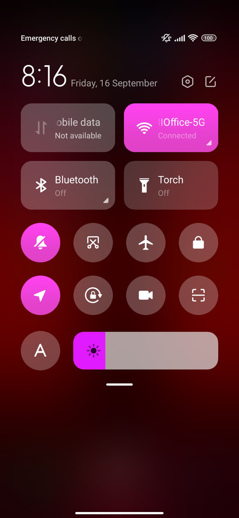 Minimal design screenshot