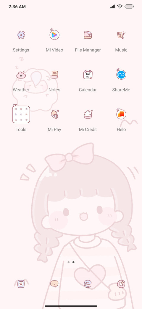 Pink girl screenshot