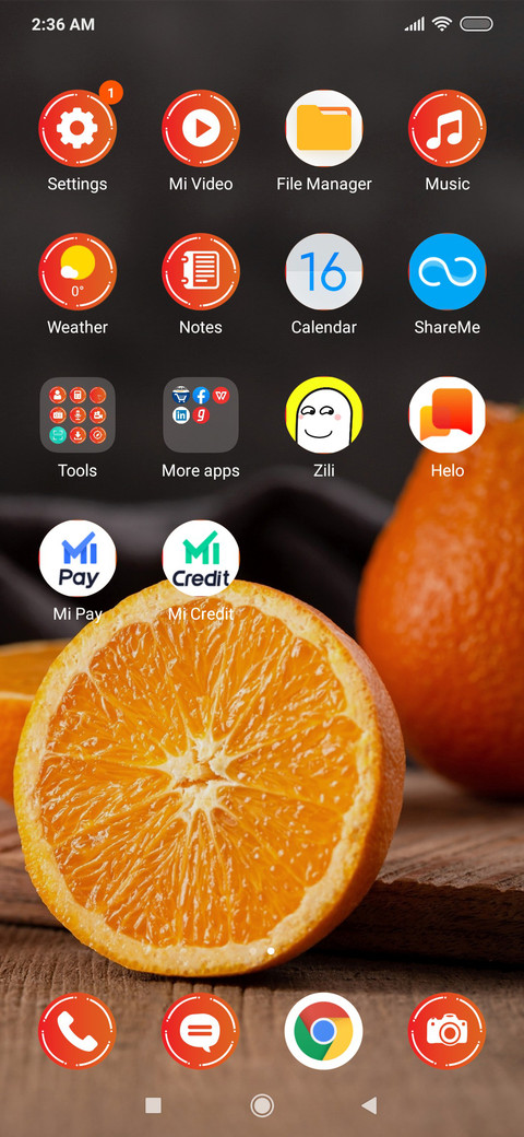 Orange screenshot