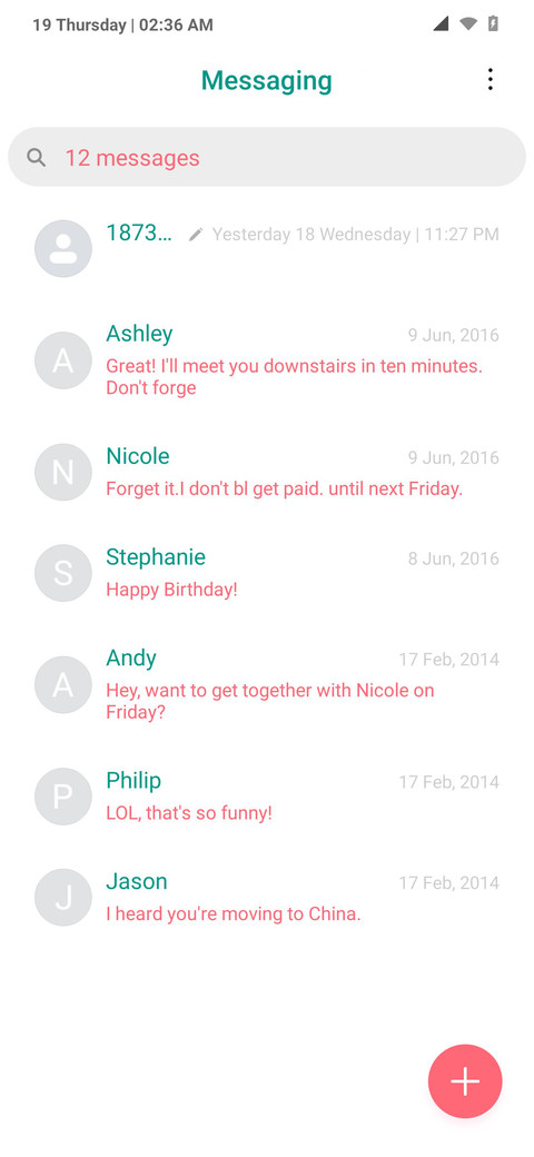 Android X V11 screenshot