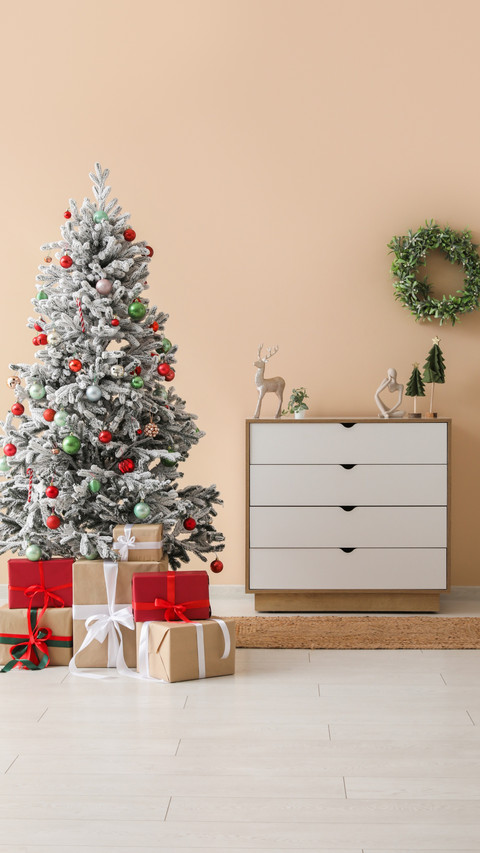 Merry Christmas Tree with Sweet Candies and Colorful Gifts screenshot