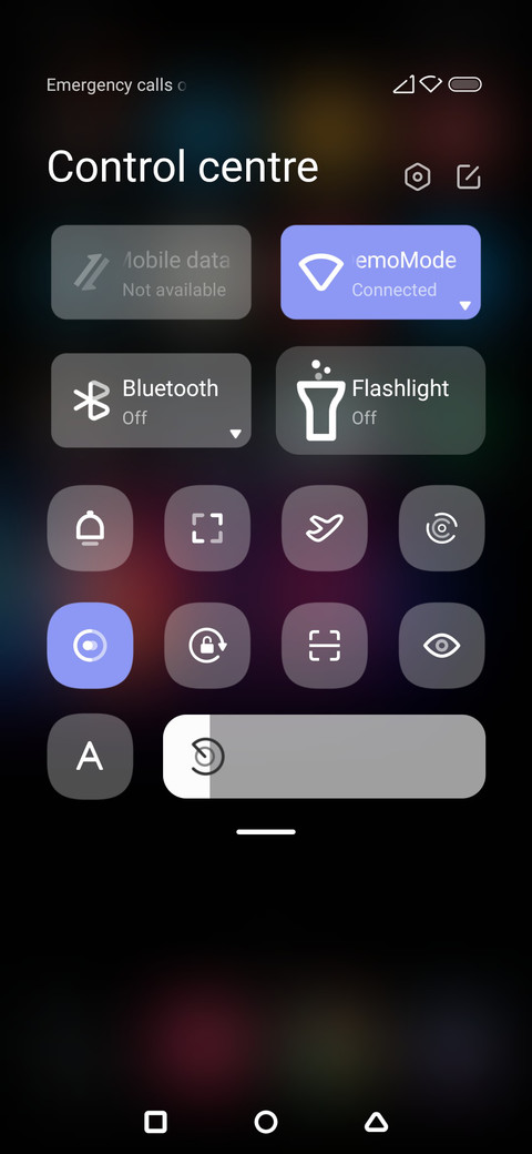 MI OS v12 screenshot