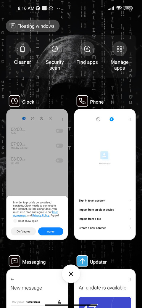 Hacker screenshot