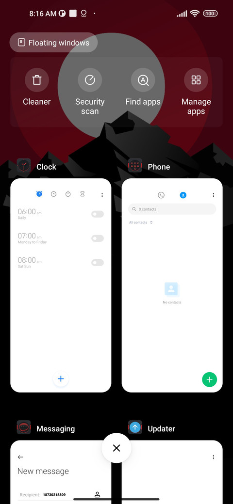 Spider UI screenshot