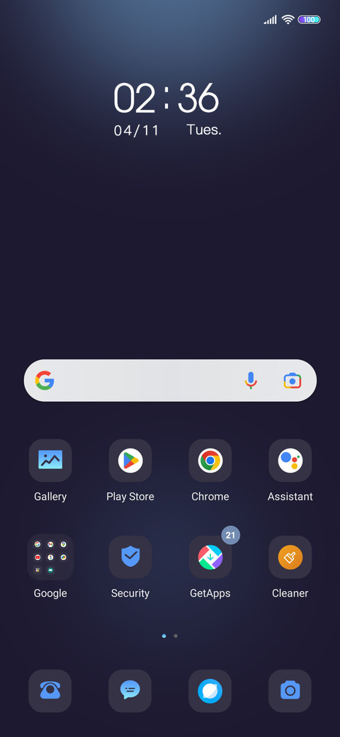 Interstellar blue screenshot