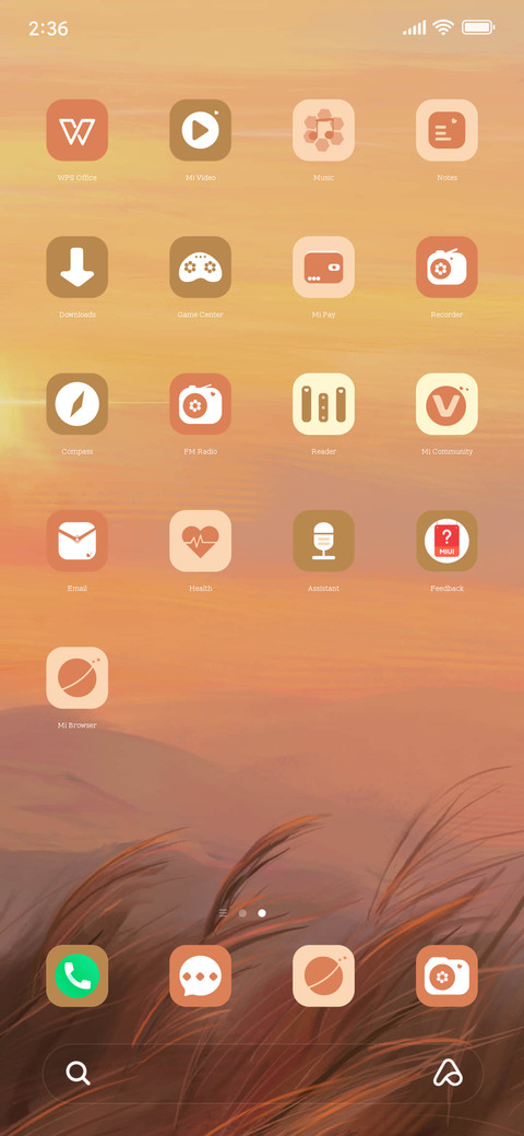 sunset widget screenshot