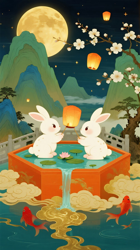 中秋节-锐景创意 screenshot