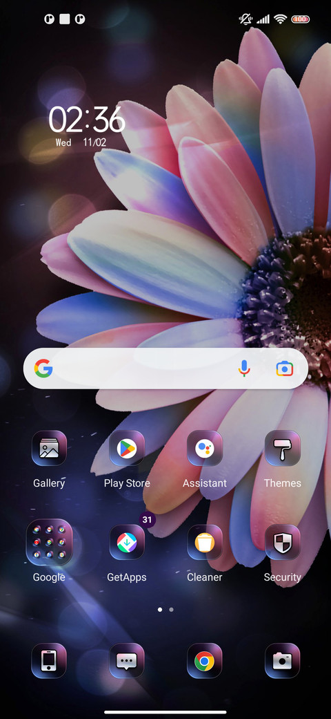 Pink purple flower screenshot