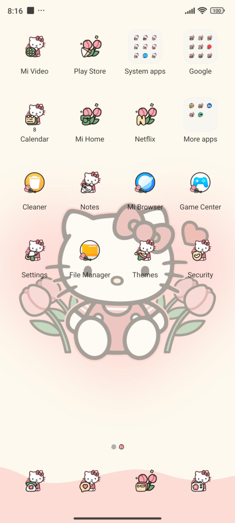 Hello Kitty tulips screenshot