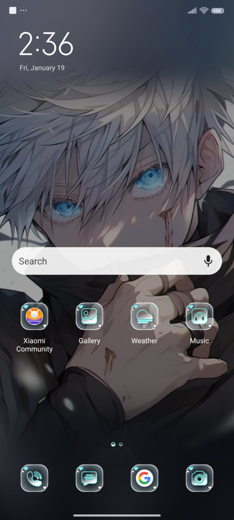 White haired boy screenshot
