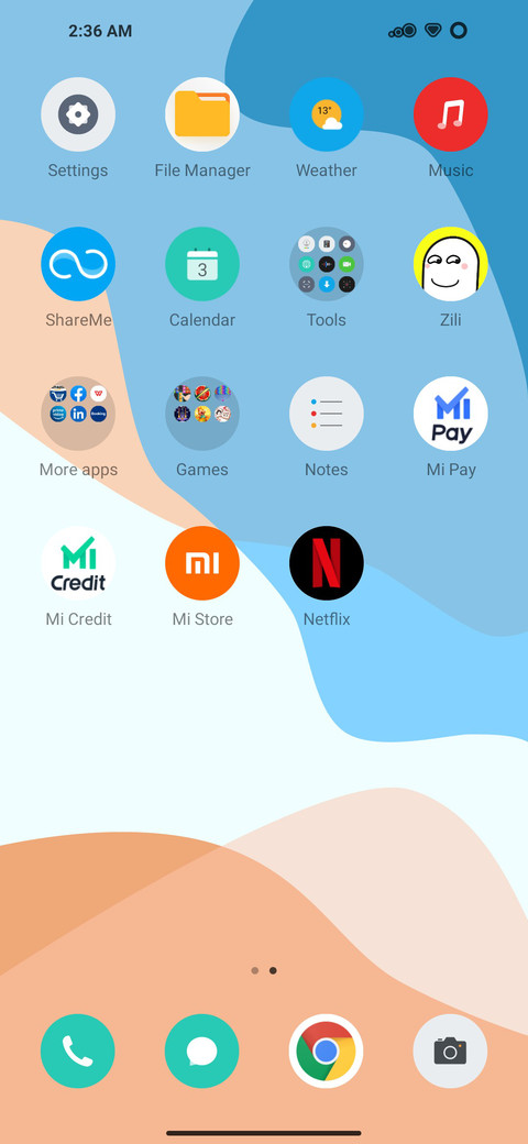 Blue OS screenshot