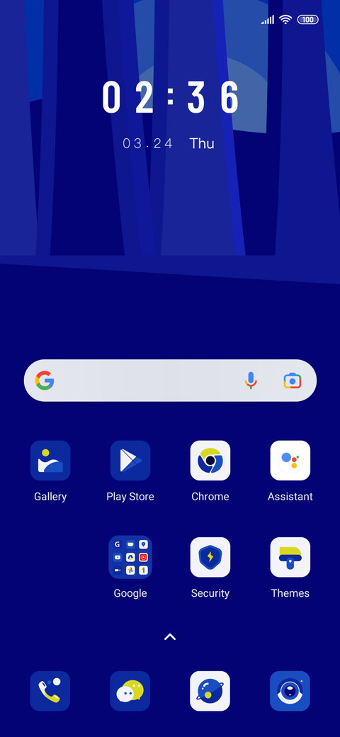 Klein blue morning screenshot