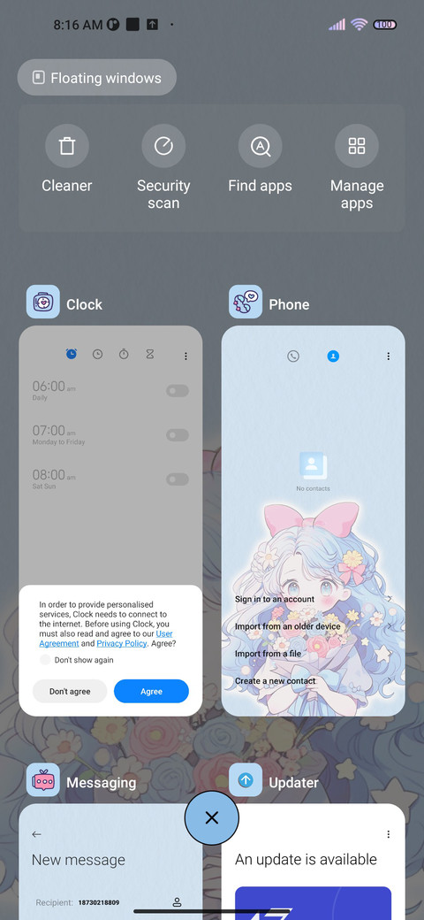 Blue girl screenshot