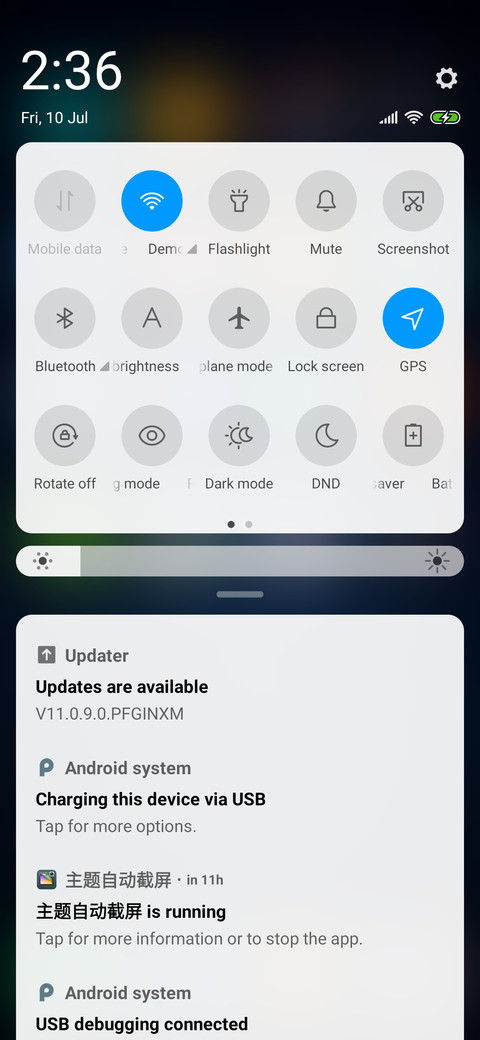 Std theme +  screenshot