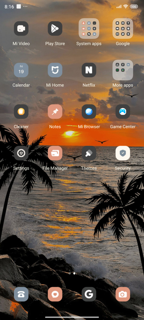 Sunset coastal screenshot