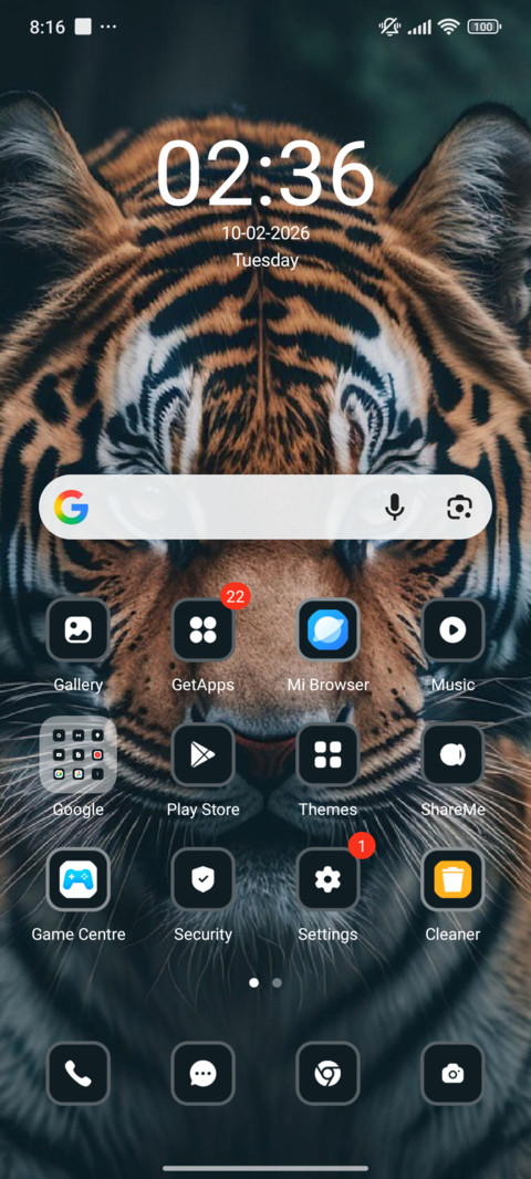 Tiger screenshot