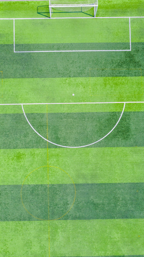 Aerial shooting of outdoor football field screenshot