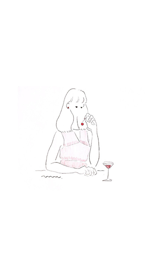 纯白简约手绘插画 screenshot