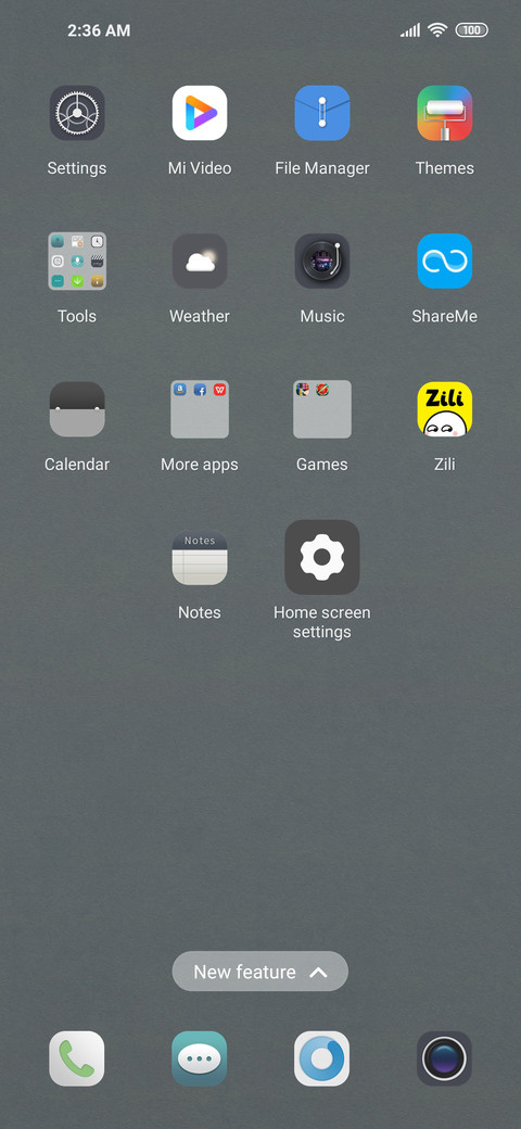 Nostalgic calendar screenshot