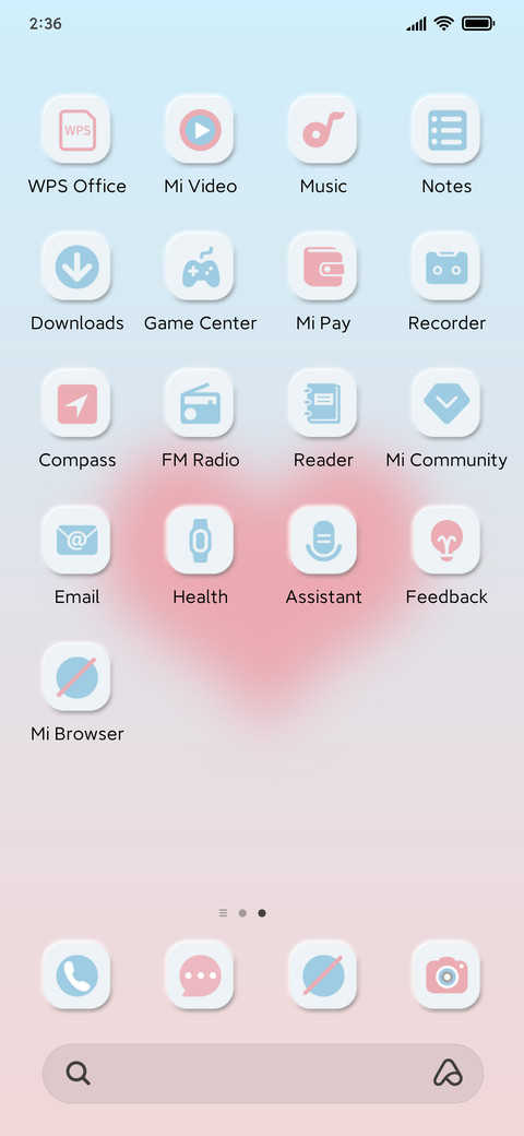 Pink Blue Minimal screenshot