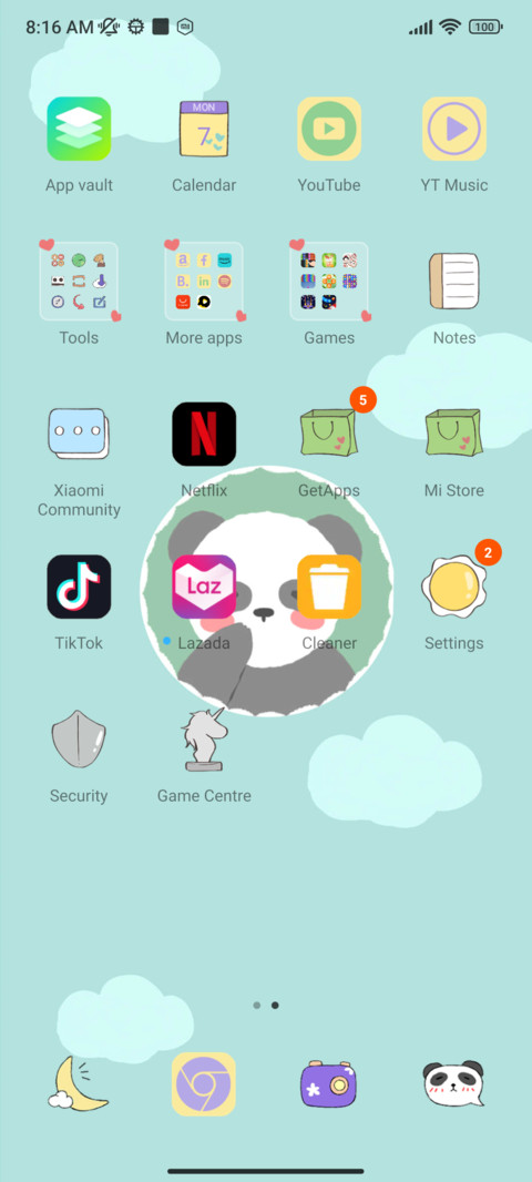 Hug Panda screenshot