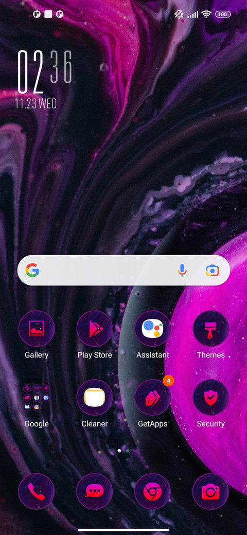 Abstract shine screenshot