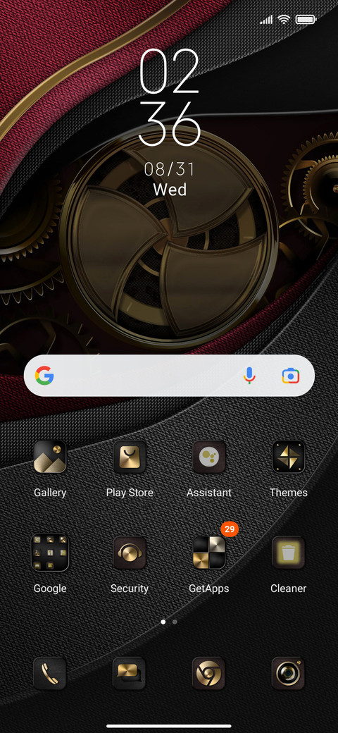 Luxury black gold screenshot