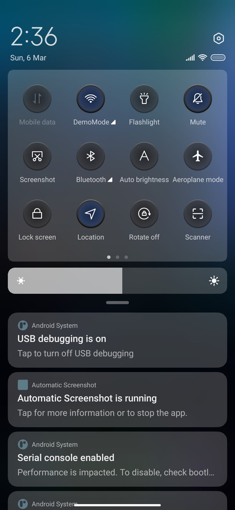 Imprint screenshot