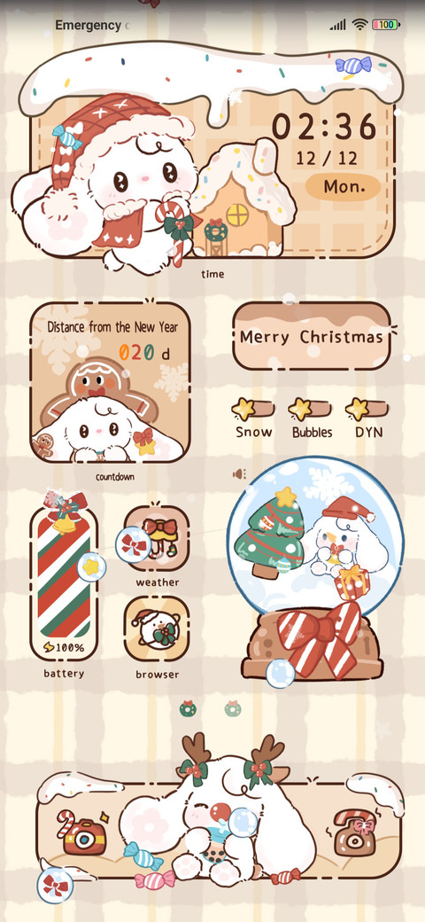 Christmas letter screenshot