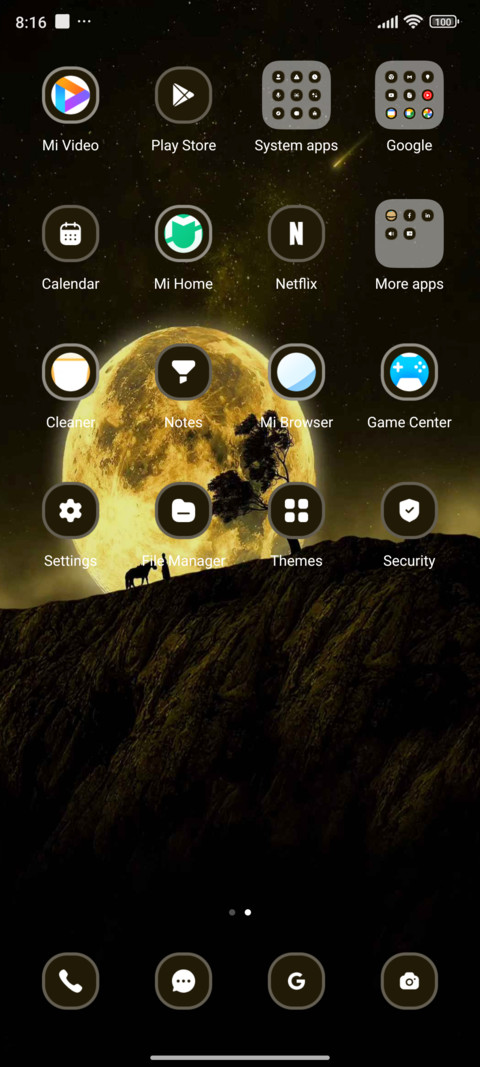 Moon night screenshot