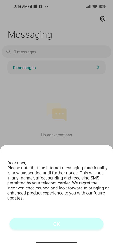My UI 19 screenshot