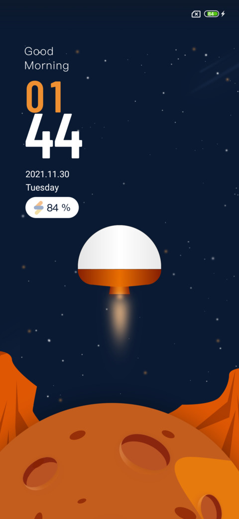 Starry sky mars screenshot