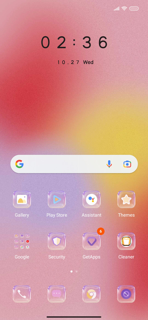 Colorful glass screenshot