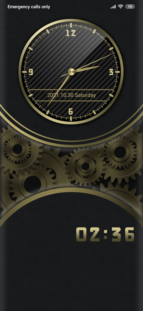 Gear clock screenshot