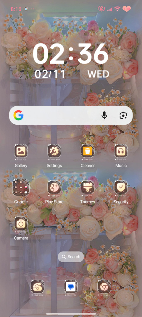 Rose flower screenshot