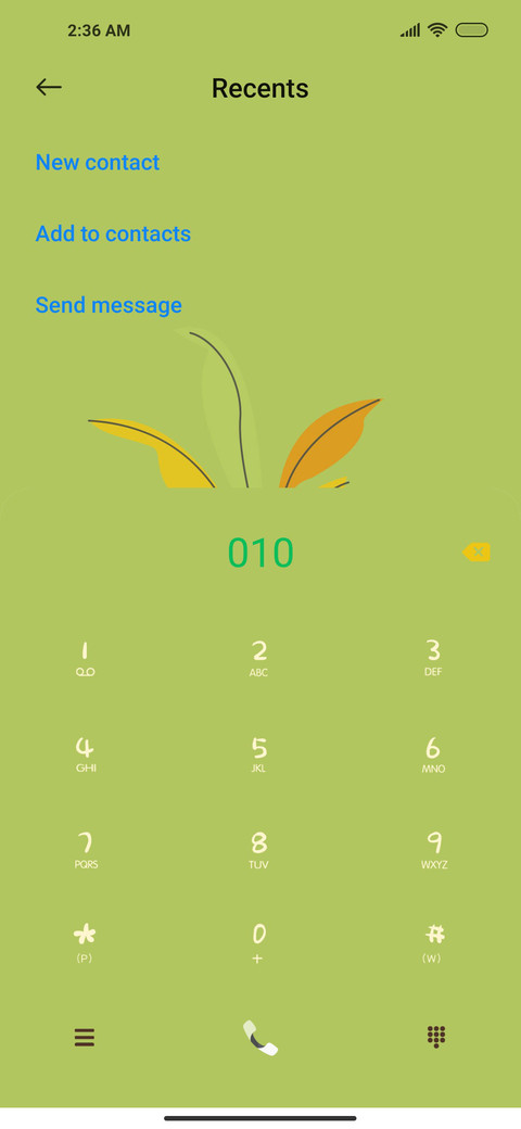 early green screenshot