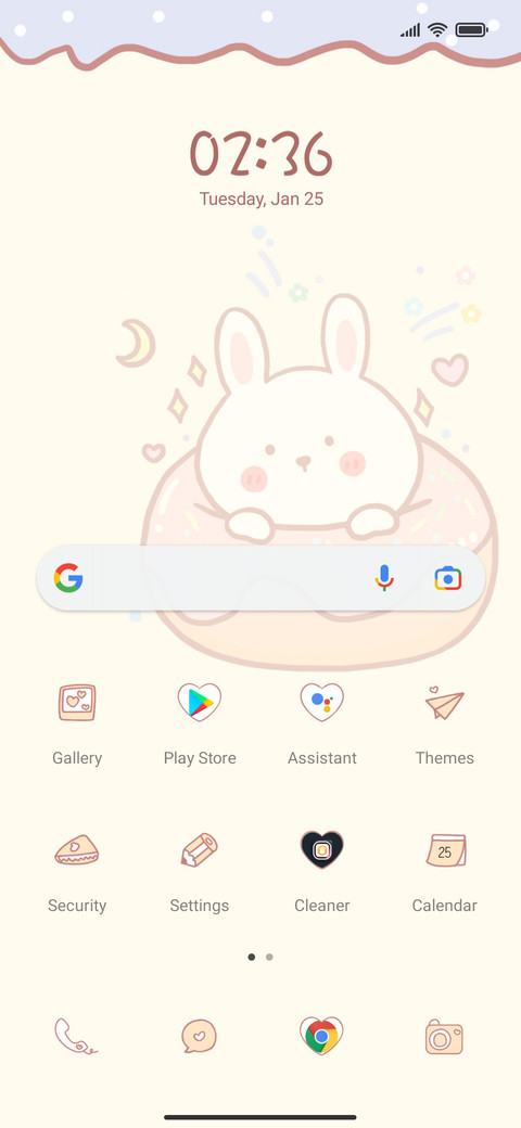 Cute bunny notes screenshot