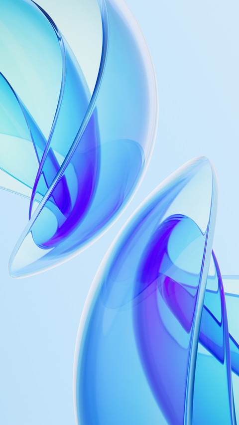 Transparent gradient colored glass screenshot