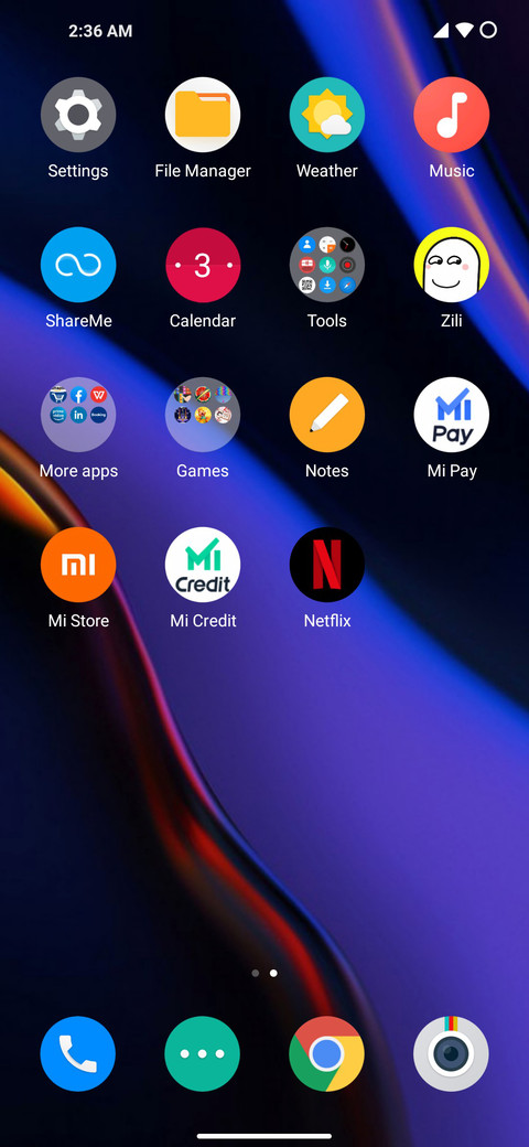 Oneplus X screenshot