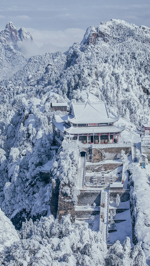 九华山冬日禅意 screenshot