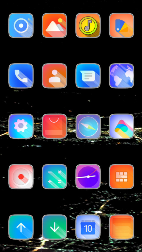 City night lights screenshot