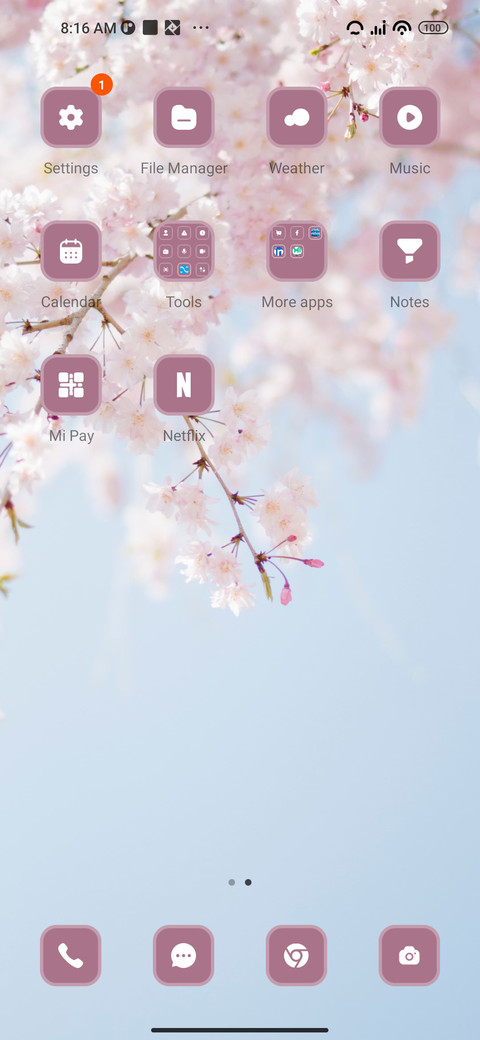Cherry blossom screenshot
