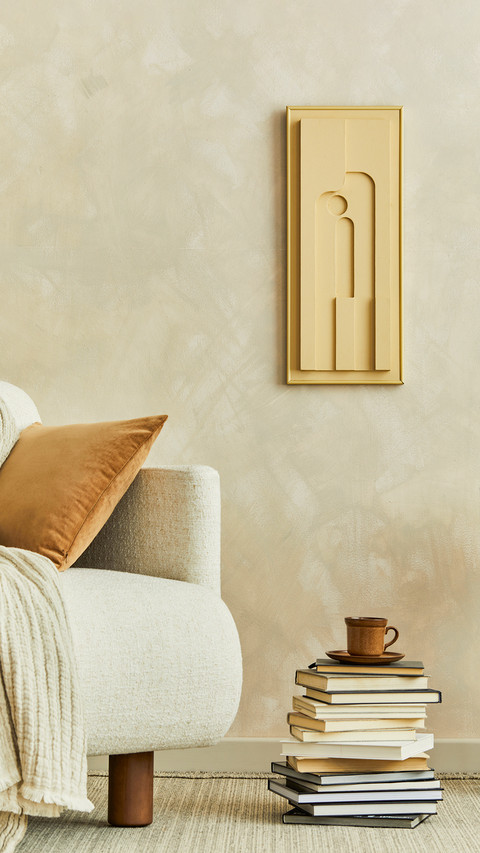 Stylish composition of modern cozy living room screenshot